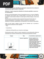 Evidencia 1. Cuadro Comparativo, Identificar Los Elementos Aplicables A Un Proceso de Automatización.