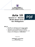 Arts 10: Quarter 3 - Module 1: Media-Based Arts in The Philippines