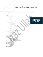 Squamous Cell Carcinoma