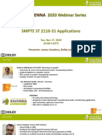 DOLBY & SMPTE ST 2110-31 Applications