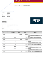 Account Statement For Account:1305001500145782: Branch Details