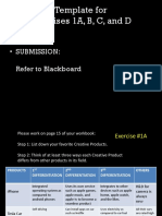 Template For Exercises 1A, B, C, and D: - Submission: Refer To Blackboard