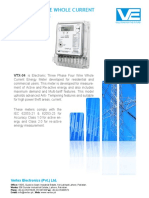 Static 3-Phase Whole Current Energy Meter: (With Door Open Feature) VTX-34