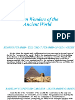 Seven Wonders of The Ancient World