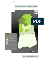 Carte N° (10) Bassins d'OUM EL BOUAGHI Couverture Végétale