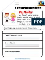 Kindergarten Reading Worksheets and Passages 2