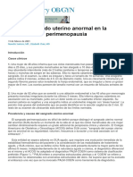 Sangrado Uterino Anormal en La Perimenopausia