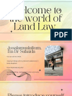 Welcome To The World of Land Law