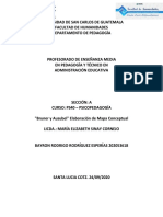 Bruner y Ausubel Elaboración de Mapa Conceptual - Rodrigo