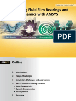 Analyzing Fluid Film Bearings and Rotordynamics With ANSYS - Presentation