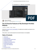 The 10 Favorite Features of My Developer Portfolio Website - DEV Community