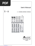 Alto S6-Mezclador - Manual de Usuario.