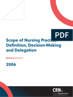 Scope of Nursing Practice