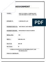 How To Form A Corporation Adn Specimens of Moa and Aoa