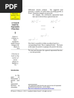 A General Limit For Exponential Functions