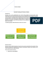 Standard Costing and Variance Analysis