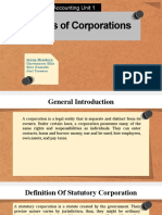 Types of Corporations: Accounting Unit 1