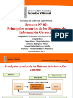 PRINCIPALES USUARIOS DE LOS SIG Grupo 2