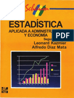 Estadística Aplicada A Administración y Economía. Kazmier-Diaz