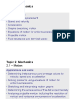 Topic 2.1 - Motion