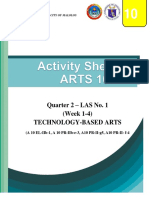 Quarter 2 - Las No. 1 (Week 1-4) Technology-Based Arts: (A 10 El-Iib-1, A 10 Pr-Iib-E-3, A10 Pr-Ii-G5, A10 Pr-Ii-F-4