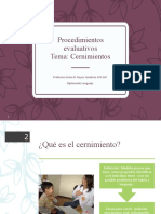 Procedimientos Evaluativos Cernimiento