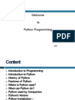 Day1 - Introduction To Python