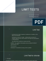 Limit Tests: by Mohneet Chitkara B Pharma Semester 1 2150991058