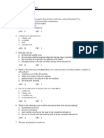 Relevant Costing: Multiple Choice