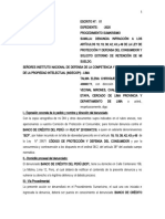 DENUNCIA ADMINISTRATIVA INDECOPI - BCP (Infraccción A Numeral 3 Del Artículo 1290° Del Código Civil e Inciso 6 Del Artículo 648° Del Código Procesal Civil