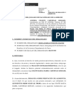 Andrea Celeste Cardenas Mishari - Filiacion y Alimentos