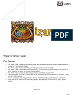 Wizarre White Paper Disclaimer