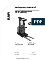 Raymond 5400 5500 5600 Orderpicker Lift Truck Maintenance Manual PDF