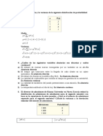 Media y La Varianza de La Siguiente Distribución de Probabilidad