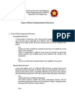 Types of Matrix Organizational Structures