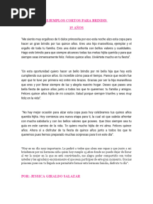 EJEMPLOS CORTOS PARA BRINDIS 15 Años