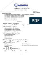 2nd Mok Test (MATHS)