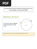 Lesson 4: Deriving Inductively The Relations Among Chords, Arcs, Central Angles, and Inscribed Angles