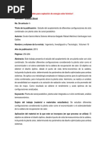 Nanomateriales para La Captacion de Energia Solar. MR