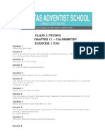 Class X Physics Chapter 11 - Calorimetry Exercise 11 (A)