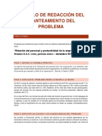 Ejemplo de Redacción Del Planteamiento Del Problema