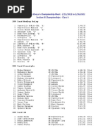 Section III Swimming Championships - Class A