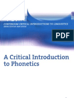 Critical Introduction To Phonetics