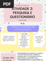 Atividade 2-Pesquisa e Questionário