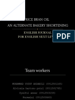 Rice Bran Oil An Alternate Bakery Shortening: English Journal For English Next Level