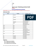 4.3.8 Packet Tracer - Configure Layer 3 Switching and Inter-VLAN Routing