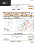 Solicitud de Certificado de Informaciones Previas: Región