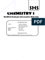 Chemistry 1: Modified Strategic Intervention Materials