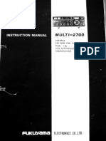 FDK Multi-2700 Instruction Manual