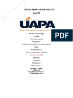 Tarea 5 Evaluacion Psicometrica de La Personalidad.